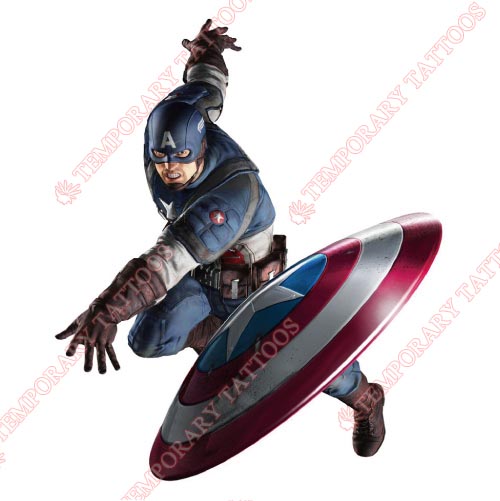 Captain America Customize Temporary Tattoos Stickers NO.88